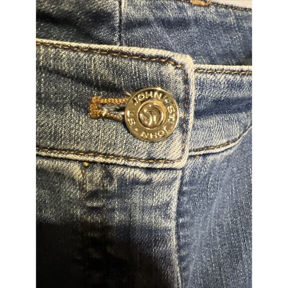 St. John Sport By Marie Gray Size 4 Mid-wash Denim Cropped Jeans - Picture 5 of 8